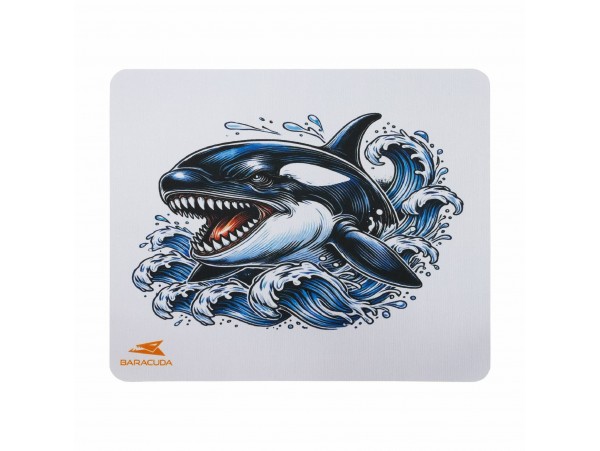 BARACUDA podloga za miško bela - motiv orka BGMP-071 ORCA