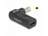 Delock adapter USB TipC napajalni za prenosnik 60W DC 5,5 fi x 2,5mm kotni