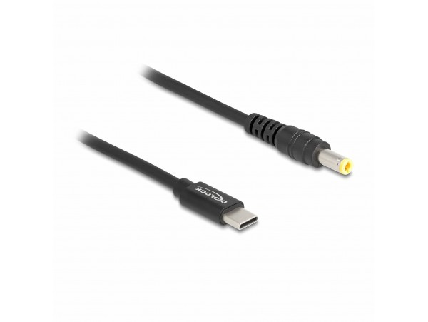 Delock kabel USB TipC napajalni za prenosnik 60W DC 5,5 fi x 2,5mm 1,5m