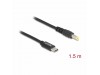 Delock kabel USB TipC napajalni za prenosnik 60W DC 5,5 fi x 2,5mm 1,5m
