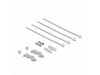 Delock nadometni panel 4x Cat.6A RJ45 FTP DIN 90378