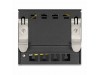 Delock nadometni panel 4x keystone DIN 90627