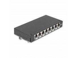 Delock nadometni panel 8x Cat.6A RJ45 FTP DIN 90573