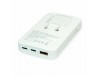 Roline polnilec 65W USB 2xTipC TipA kotni potovalni bel