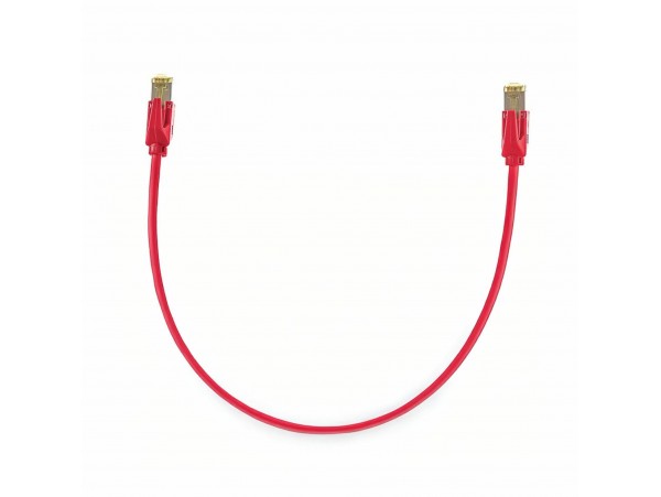 KELine patch SFTP CAT.6A 0,25m rdeč KEL-C6A-P-0025-RD