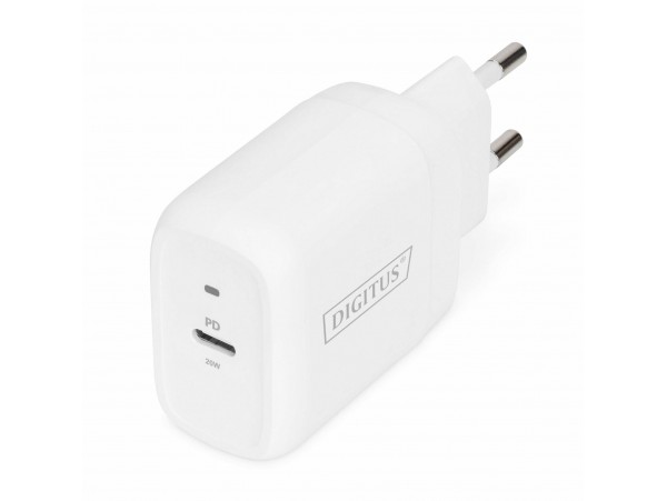 Digitus polnilec 20W USB TipC PD bel DA-10196