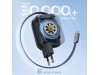 Baseus polnilec 65W USB TipC GaN QC PD s kablom črn E0121E00