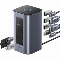 Baseus priklopna postaja USB 3.2 TipC 12v1 tower siva NU1 Air B00568103813-00