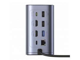 Baseus priklopna postaja USB 3.2 TipC 12v1 tower siva B00568103813-00