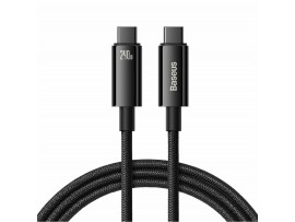 Baseus kabel USB C-C 2m 240W Tungsten Gold pleten E-Marker črn CAWJ040101 Baseus kabel USB C-C 2m 240W Tungsten Gold pleten E-Marker črn CAWJ040101