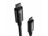 Baseus kabel USB C-C 2m 240W Tungsten Gold pleten E-Marker črn CAWJ040101