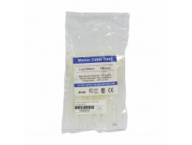 GW vezice označevalne 110mm bele pak/100 602074S