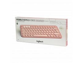 Logitech tipkovnica K380s SLO brezžična Pebble Keys 2 roza 920-011853