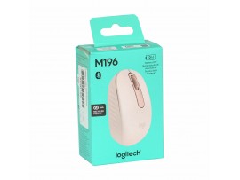 Logitech miška M196 Bluetooth roza 910-007461
