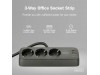 Digitus razdelilec 3x250V 2xUSB TipA TipC 1,5m namizni črn DA-70625