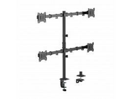 SBOX namizni nosilec za 4x monitor LCD-352/4-3 črn