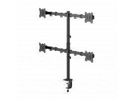SBOX namizni nosilec za 4x monitor LCD-352/4-3 črn