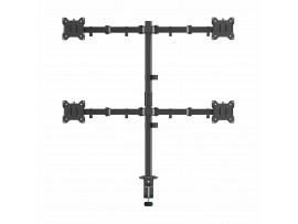SBOX namizni nosilec za 4x monitor LCD-352/4-3 črn