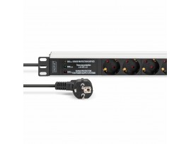 Digitus razdelilec rack 7x250V ALU prenapetostna zaščita filter DN-95441
