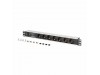 Digitus razdelilec rack 7x250V ALU prenapetostna zaščita filter DN-95441