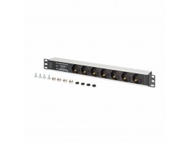 Digitus razdelilec rack 7x250V ALU prenapetostna zaščita filter DN-95441