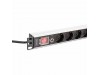 Digitus razdelilec rack 8x220V ALU prenapetostna zaščita + stikalo DN-95436