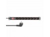 Digitus razdelilec rack 8x220V ALU prenapetostna zaščita + stikalo DN-95436