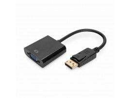 Digitus adapter DisplayPort-VGA 15cm črn črn AK-340403-001-S