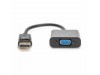 Digitus adapter DisplayPort-VGA 15cm črn črn AK-340403-001-S