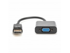 Digitus adapter DisplayPort-VGA 15cm črn črn AK-340403-001-S