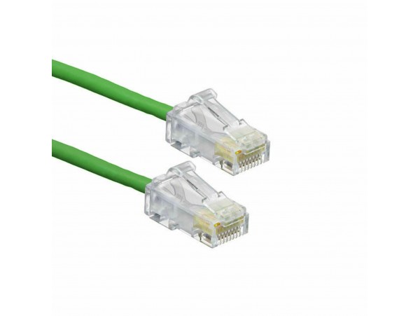 Leviton patch UTP CAT.6 0,6m zelen 3,8mm HighFlex P24 6H4P0-02G