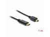 Delock kabel USB 2.0 C-B mini 1m črn 83603