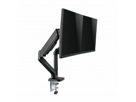 SBOX namizni nosilec za 2x monitor LCD-S024-3 črn