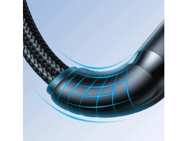 Joyroom kabel USB Lightning 1,2m črn pleten A11