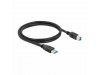 Delock kabel USB 3.0 A-B 1m črn 85066