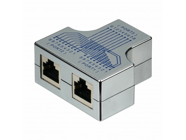 EFB adapter triplex RJ45 2Žx1Ž kovinski 37528.1V2