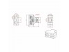 EFB adapter triplex RJ45 2Žx1Ž kovinski 37528.1V2