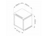 DATECH zidni kabinet 12U 635 600x450 siv + polica DP.6412.9000