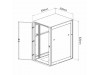 Digitus zidni kabinet 16U 820 600x600 črn sestavljen DN-19 16U-6/6-SW