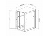 Digitus zidni kabinet 20U 998 600x600 siv sestavljen DN-19 20U-6/6