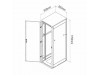 Triton kabinet 37U 1750 600x600 siv N8 sestavljen