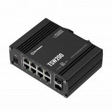 Teltonika stikalo Giga  8-port 8x PoE 2xSFP 240W DIN Mini TSW200