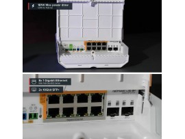 Mikrotik stikalo Giga  8-port 2xSFP+ zun netPower Lite 8P UPS CSS610-8P-2S+OUT
