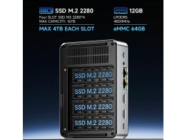 GMKtec računalnik mini PC G9 Intel N150 12GB RAM DDR5 512GB SSD NucBox