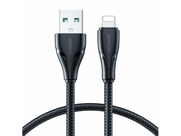 Joyroom kabel USB Lightning 1,2m črn pleten A11