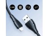 Joyroom kabel USB Lightning 1,2m črn pleten A11