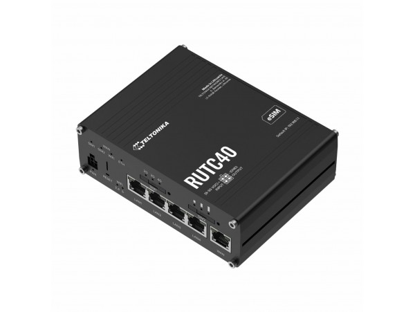 Teltonika usmerjevalnik WiFi6 3000Mb 4G LTE 2xSIM eSIM RUTC40