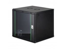 Digitus zidni kabinet 12U 638 600x600 črn sestavljen DN-19 12U-6/6-EC-SW
