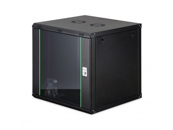 Digitus zidni kabinet 12U 638 600x600 črn sestavljen DN-19 12U-6/6-EC-SW
