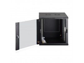 Digitus zidni kabinet 12U 638 600x600 črn sestavljen DN-19 12U-6/6-EC-SW